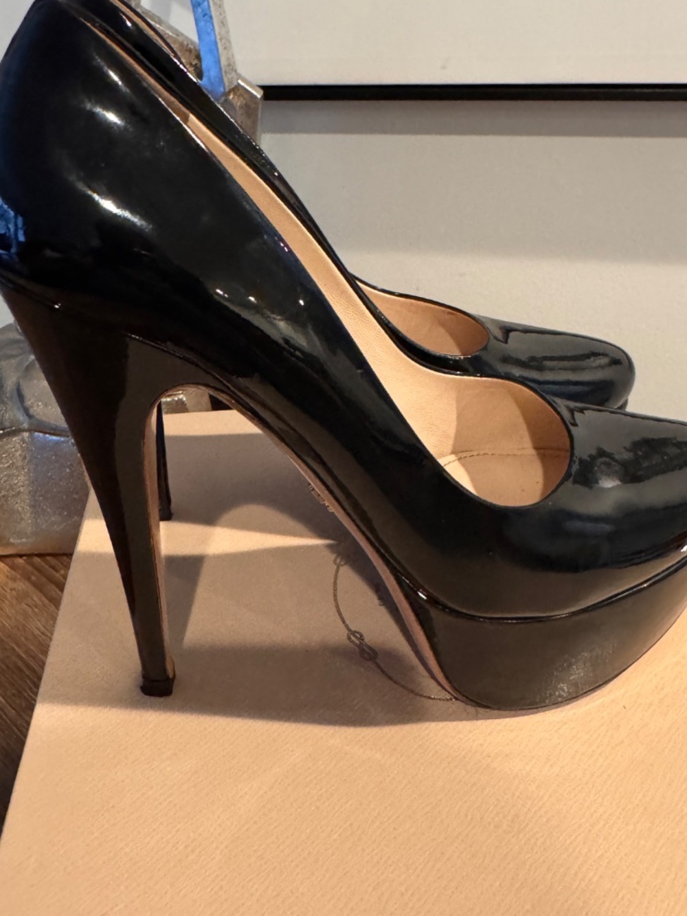 Prada Patent Leather Platform Heel - Picture 6 of 10